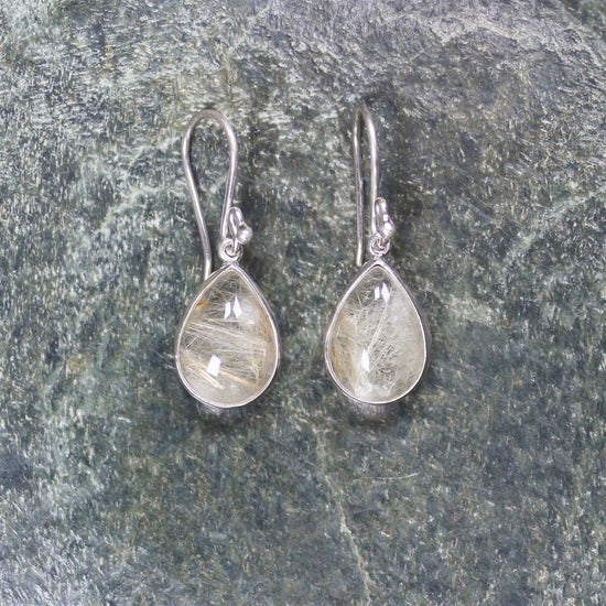 Rutilated Quartz earrings