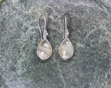 Rutilated Quartz earrings