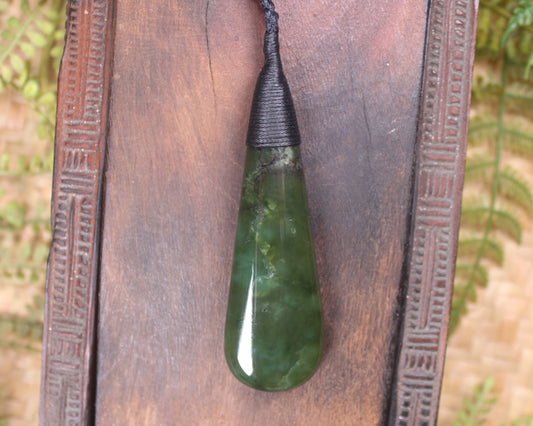 Rimu Pounamu Roimata Pendant - NZ Greenstone