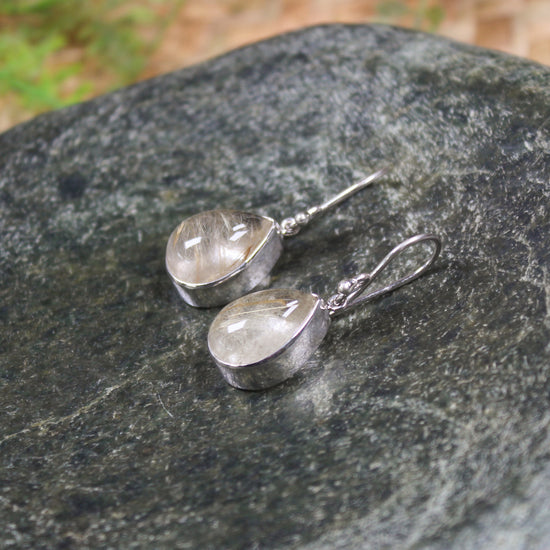 Rutilated Quartz earrings