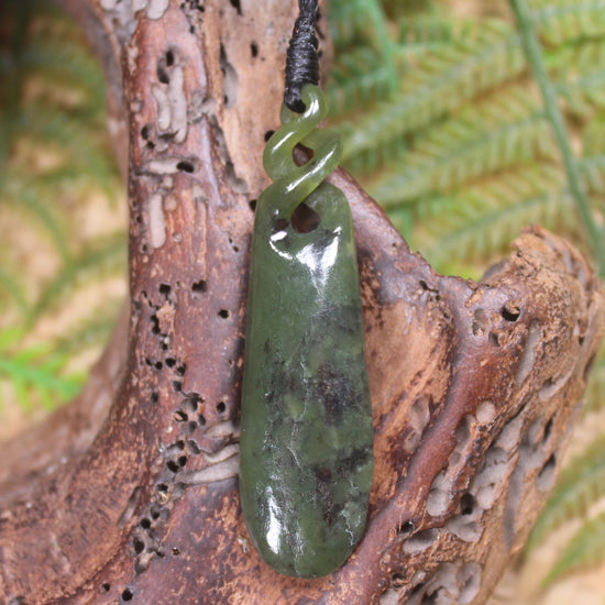 Rimu Pounamu Roimata Pendant - NZ Greenstone