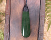 Kawakawa Pounamu Roimata Pendant - NZ Greenstone