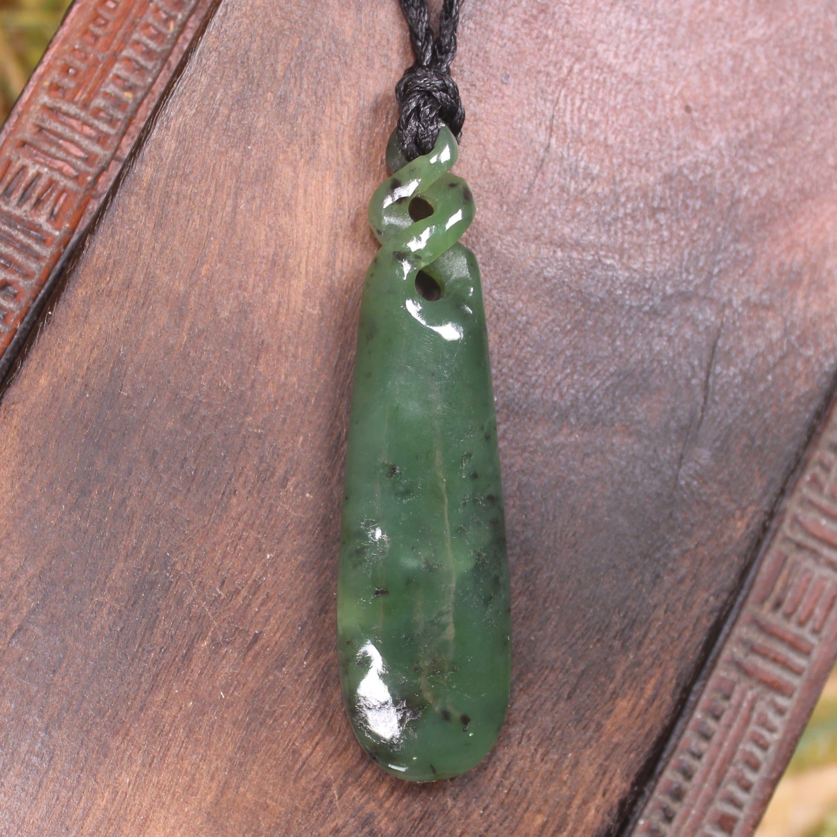 Hapopo Pounamu Roimata Pendant - NZ Greenstone