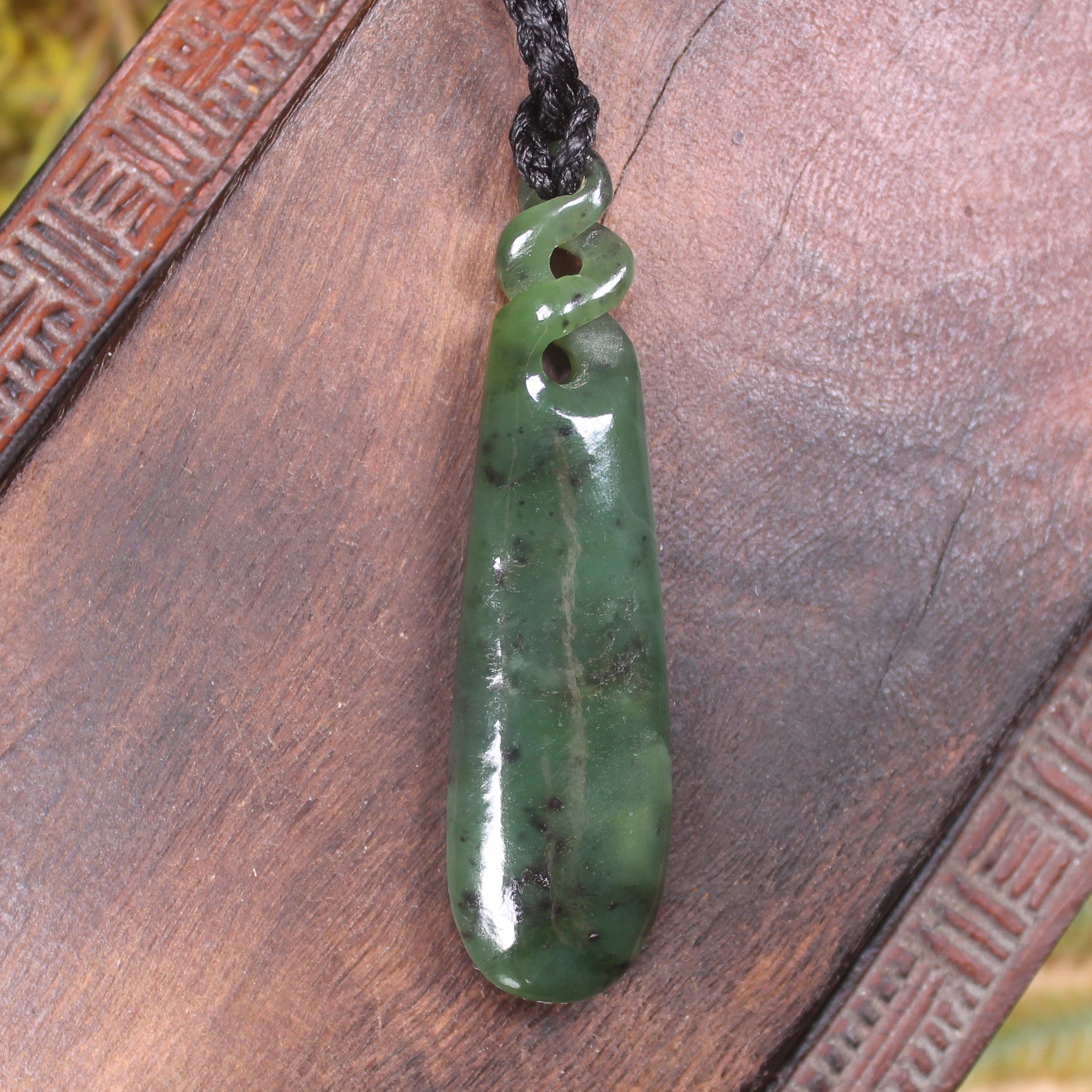Hapopo Pounamu Roimata Pendant - NZ Greenstone