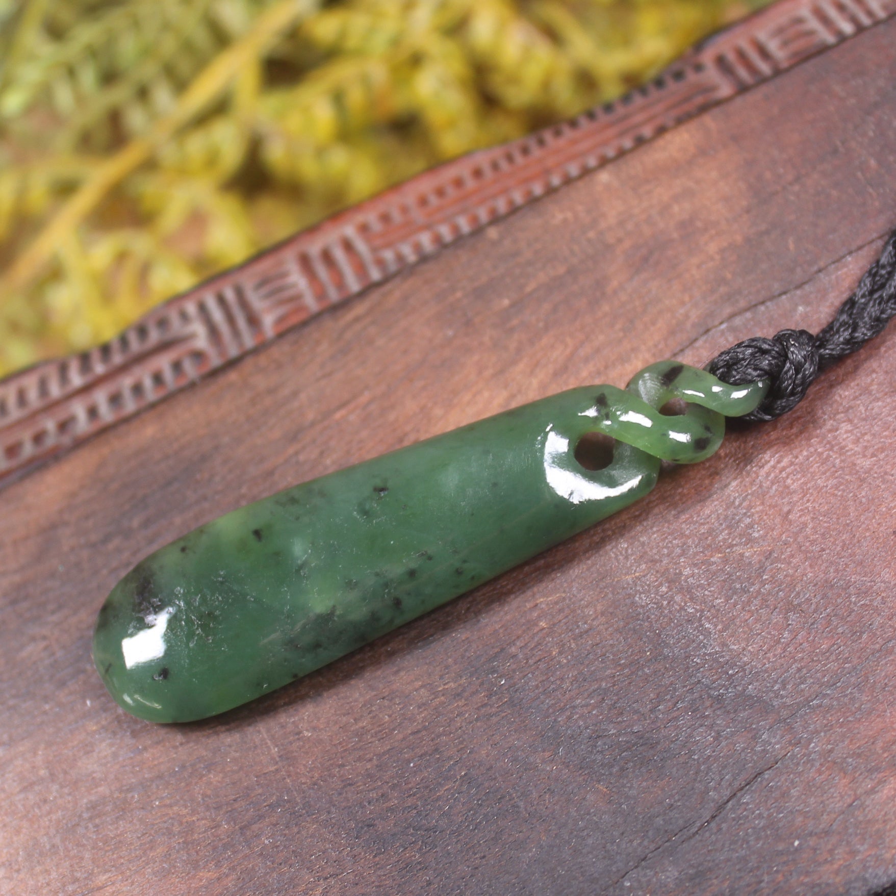 Hapopo Pounamu Roimata Pendant - NZ Greenstone