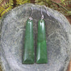 Hapopo Pounamu Toki earrings - NZ Greenstone