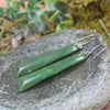 Hapopo Pounamu Toki earrings - NZ Greenstone