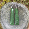 Hapopo Pounamu Toki earrings - NZ Greenstone