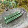 Hapopo Pounamu Toki earrings - NZ Greenstone