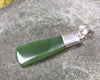 Hapopo Pounamu pendant set in Sterling Silver - NZ Greenstone