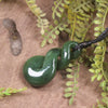 Twist or Pikorua carved from Hapopo Pounamu - NZ Greenstone