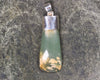 Sterling Silver Greenstone Pendant carved from Flower Jade Pounamu - NZ Greenstone