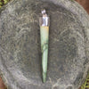 Taniwha Tooth or Niho carved from Flower Jade Pounamu - NZ Greenstone