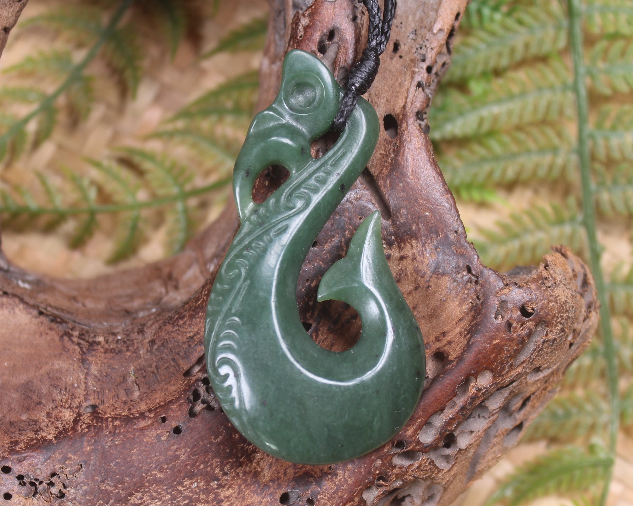 Manaia carved from Hapopo Pounamu - NZ Greenstone