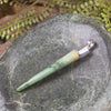Taniwha Tooth or Niho carved from Flower Jade Pounamu - NZ Greenstone