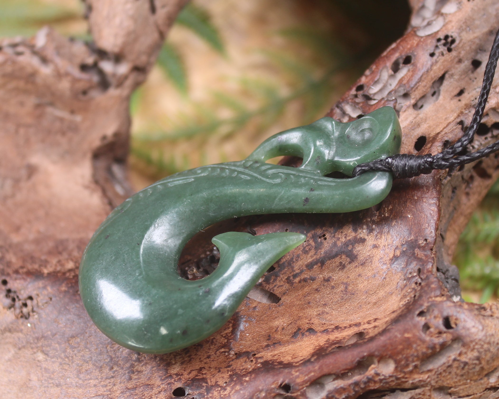 Manaia carved from Hapopo Pounamu - NZ Greenstone