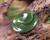 Koru carved from Rimu Pounamu - NZ Greenstone