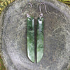 Roimata or Teardrop earrings carved from Kawakawa Pounamu - NZ Greenstone