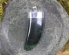 Taniwha Tooth or Niho carved from Flower Jade Pounamu - NZ Greenstone