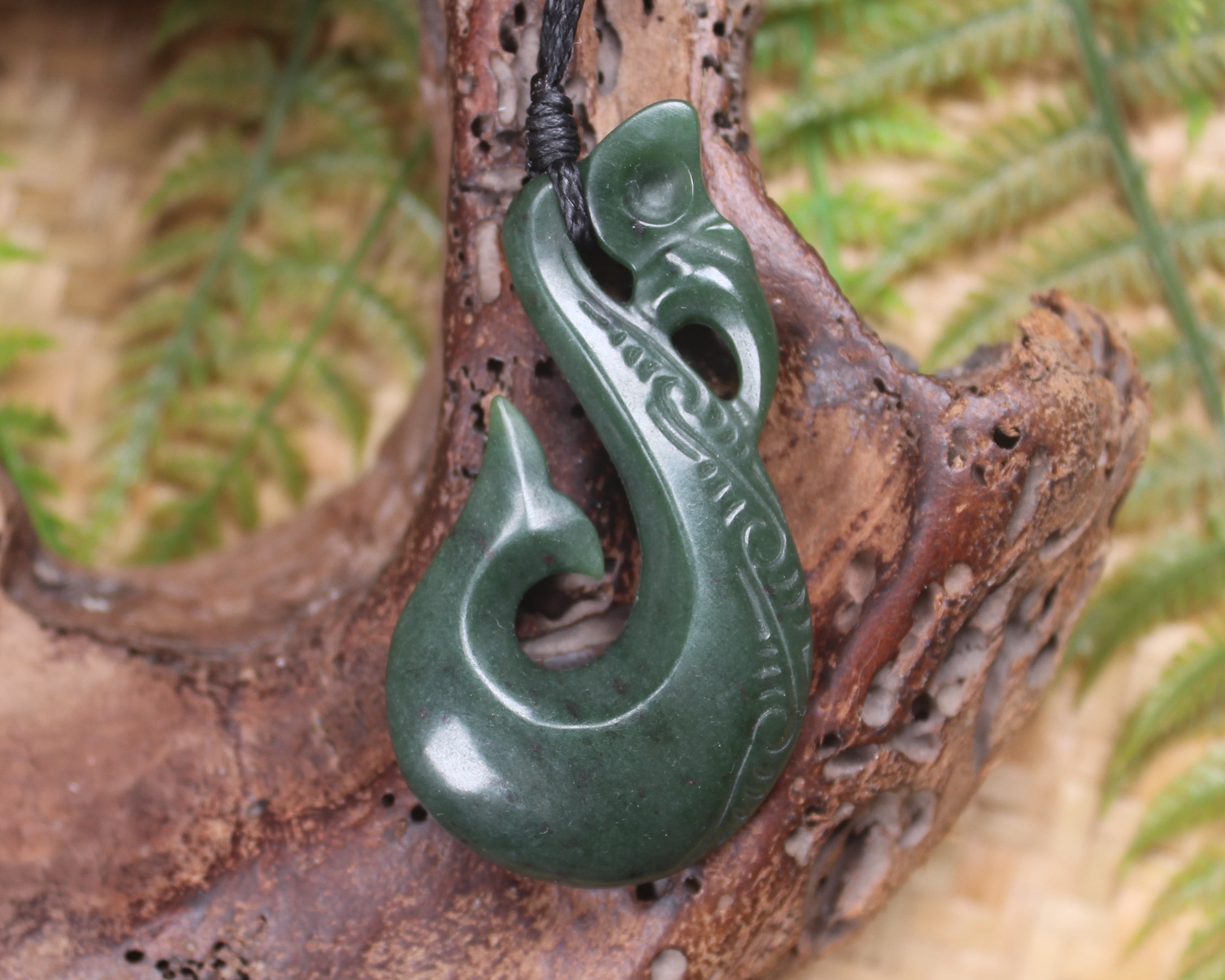 Manaia carved from Kawakawa Pounamu - NZ Greenstone