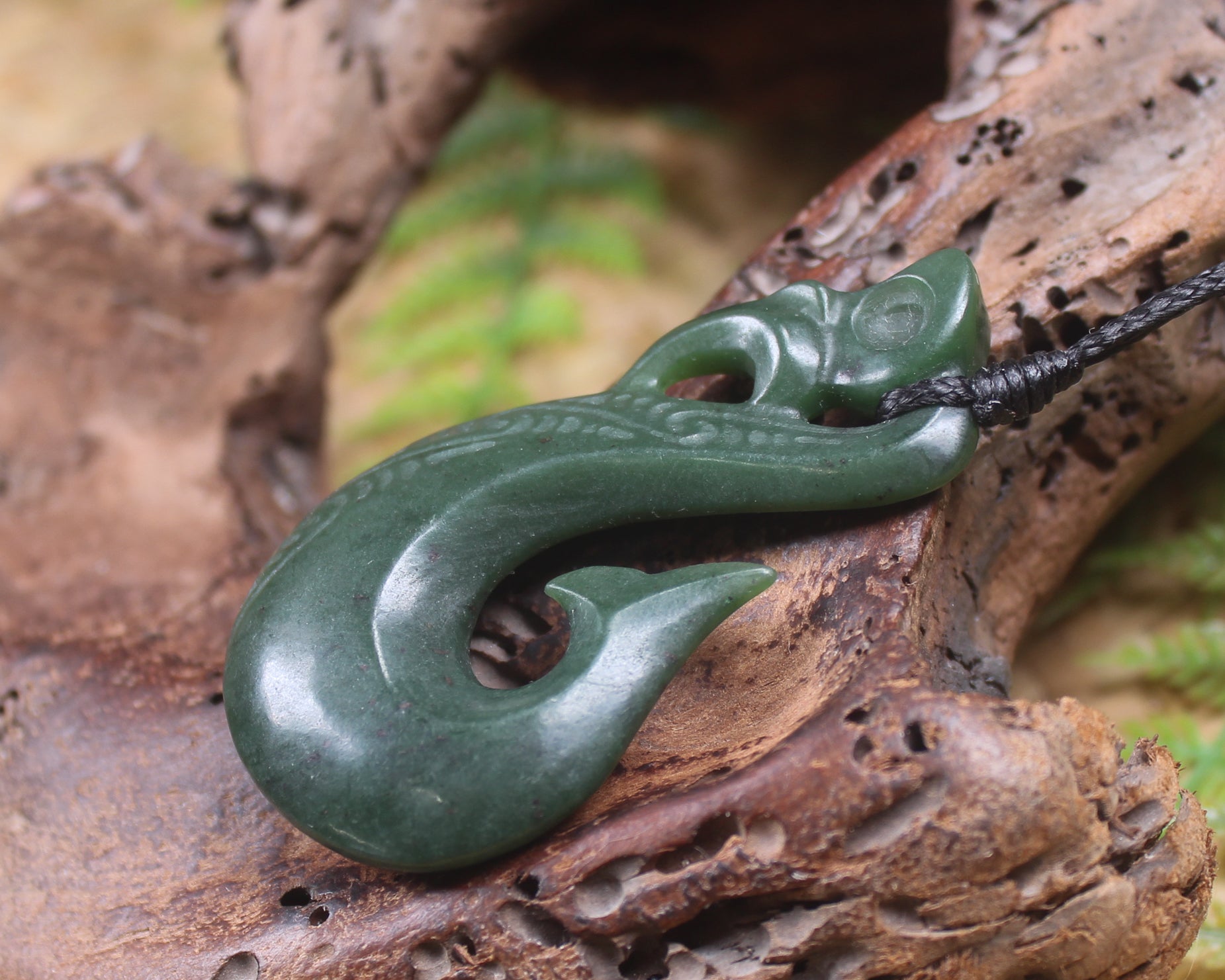 Manaia carved from Kawakawa Pounamu - NZ Greenstone