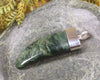 Taniwha Tooth or Niho carved from Flower Jade Pounamu - NZ Greenstone