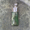 Hapopo Pounamu pendant set in Sterling Silver - NZ Greenstone
