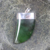 Taniwha Tooth or Niho carved from Hapopo Pounamu - NZ Greenstone