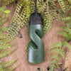 Hapopo Pounamu Toki twist pendant - NZ Greenstone