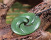 Koru carved from Hapopo Pounamu - NZ Greenstone