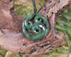 Koru carved from Hapopo Pounamu - NZ Greenstone