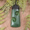 Hapopo Pounamu Toki with Koru - NZ Greenstone