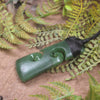Hapopo Pounamu Toki with Koru - NZ Greenstone