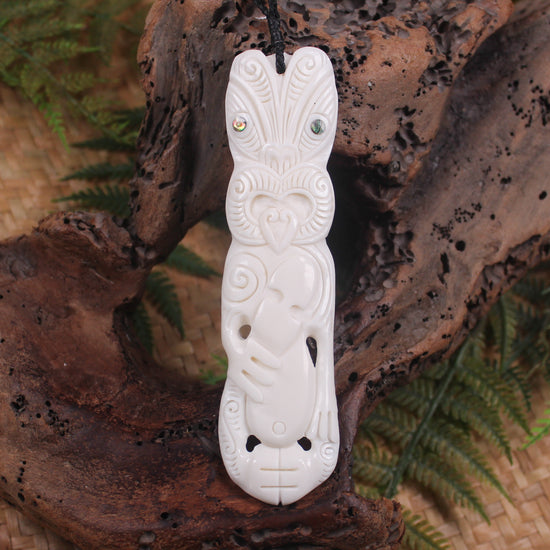 Hei Tiki carved from Bone