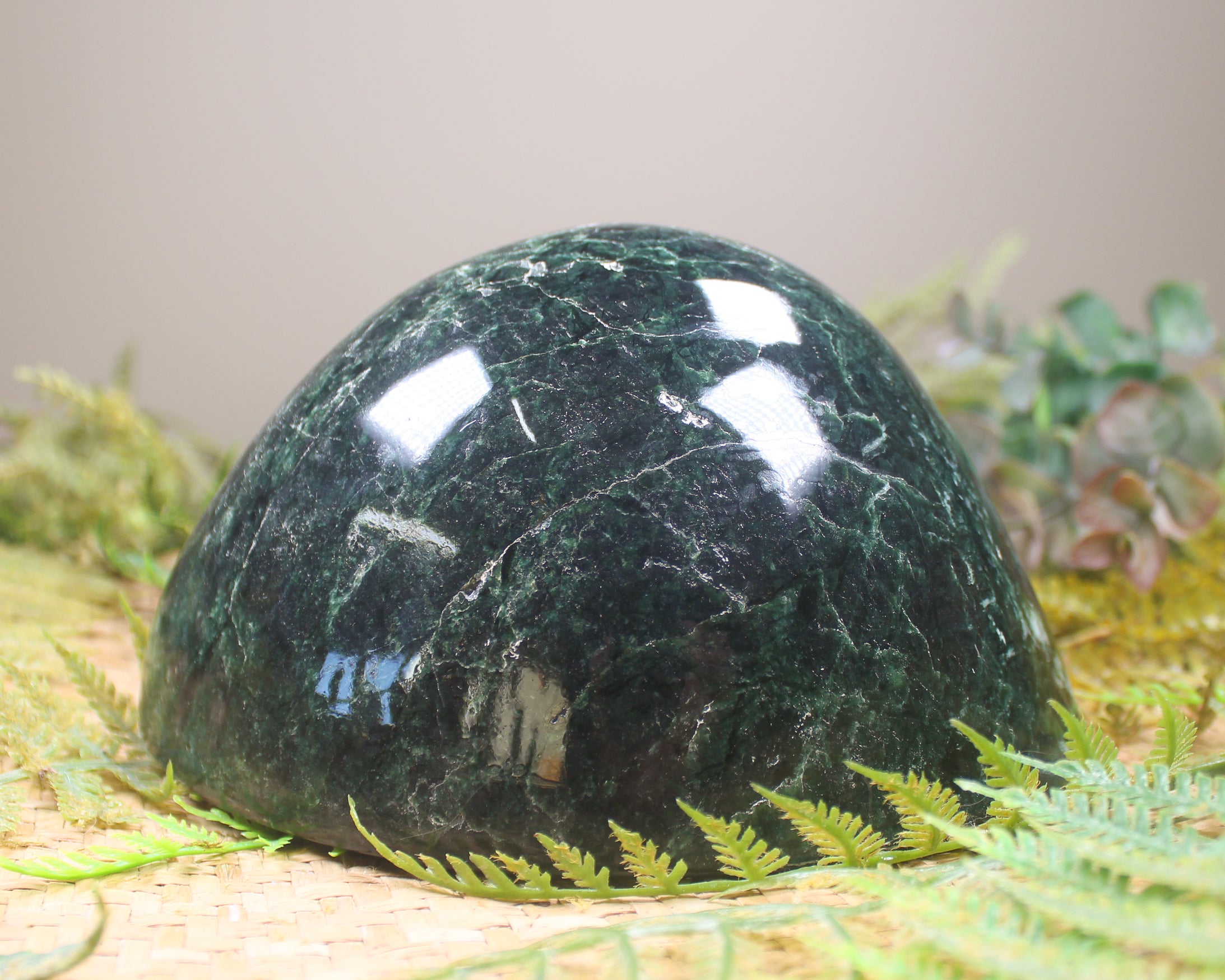 Freeform Serpentine Pounamu Sculpture - NZ Greenstone