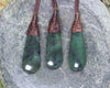 Roimata Teardrop carved from Hapopo Pounamu - NZ Greenstone