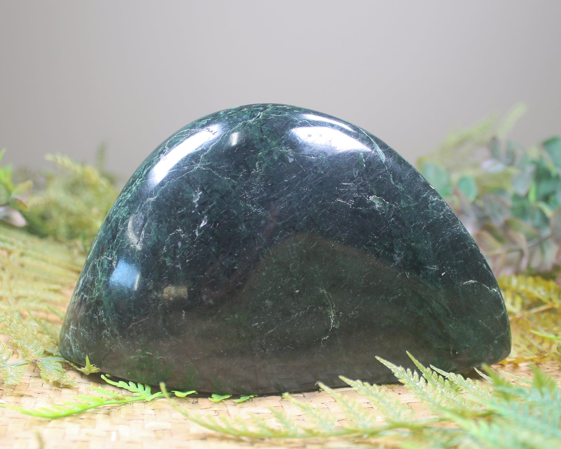 Freeform Serpentine Pounamu Sculpture - NZ Greenstone
