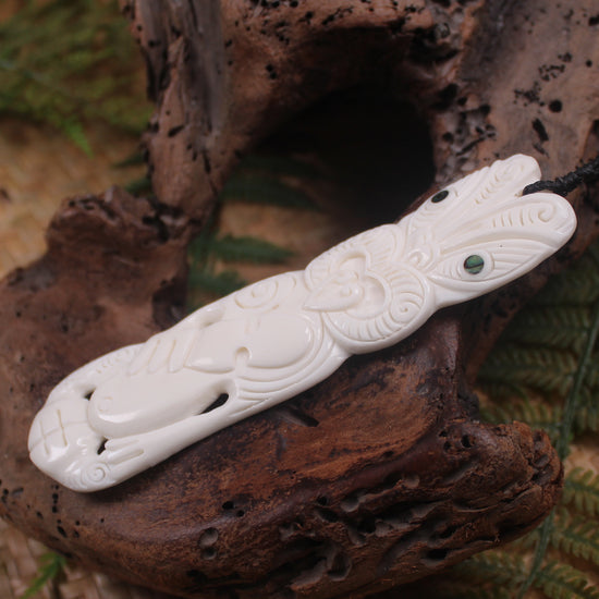 Hei Tiki carved from Bone