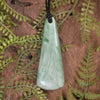 NZ Greenstone Freeform Pendant Inanga Pounamu
