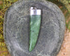 Taniwha Tooth or Niho carved from Kawakawa Pounamu - NZ Greenstone