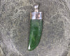 Taniwha Tooth or Niho carved from Kawakawa Pounamu - NZ Greenstone
