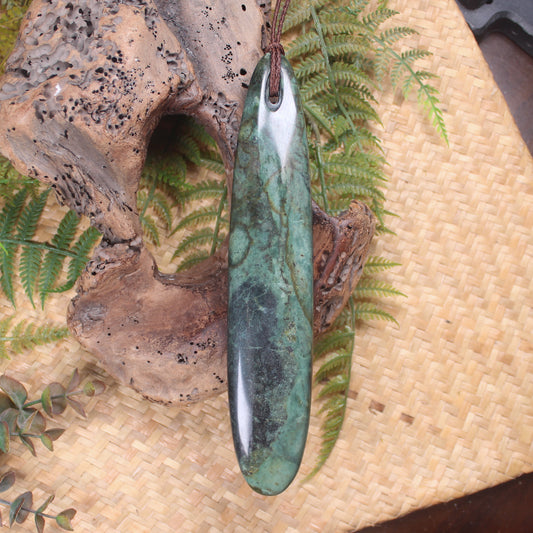 Roimata or Teardrop carved from NZ Serpentine