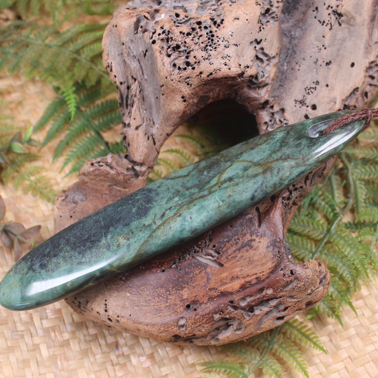 Roimata or Teardrop carved from NZ Serpentine