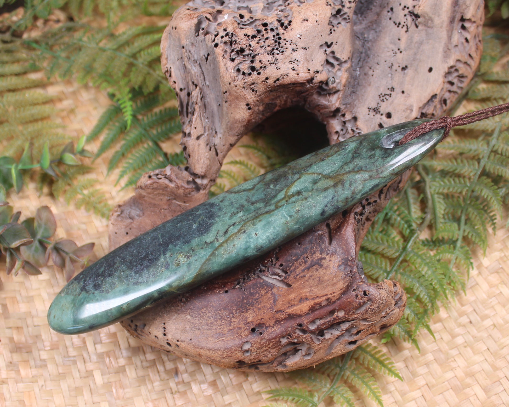 Roimata or Teardrop carved from NZ Serpentine