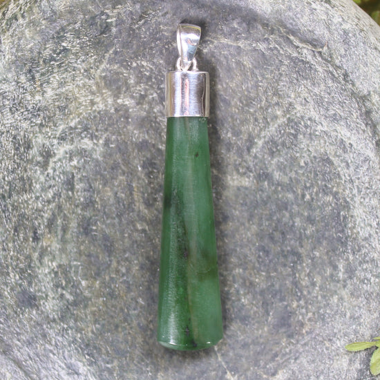 Pendant carved from Hapopo Pounamu - NZ Greenstone