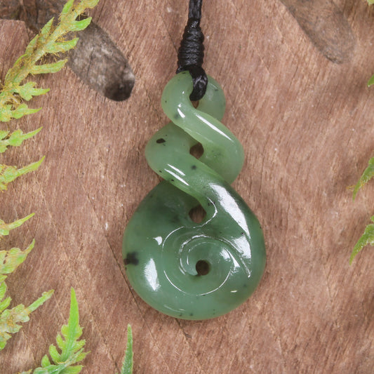 Hapopo Pounamu Twist- NZ Greenstone