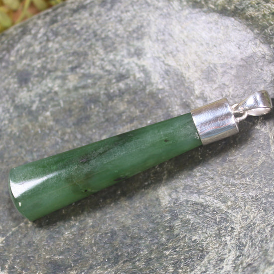 Pendant carved from Hapopo Pounamu - NZ Greenstone