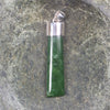 NZ Greenstone Medium Sterling Silver Pendant (BT135) Hapopo Pounamu
