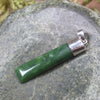 NZ Greenstone Medium Sterling Silver Pendant (BT135) Hapopo Pounamu