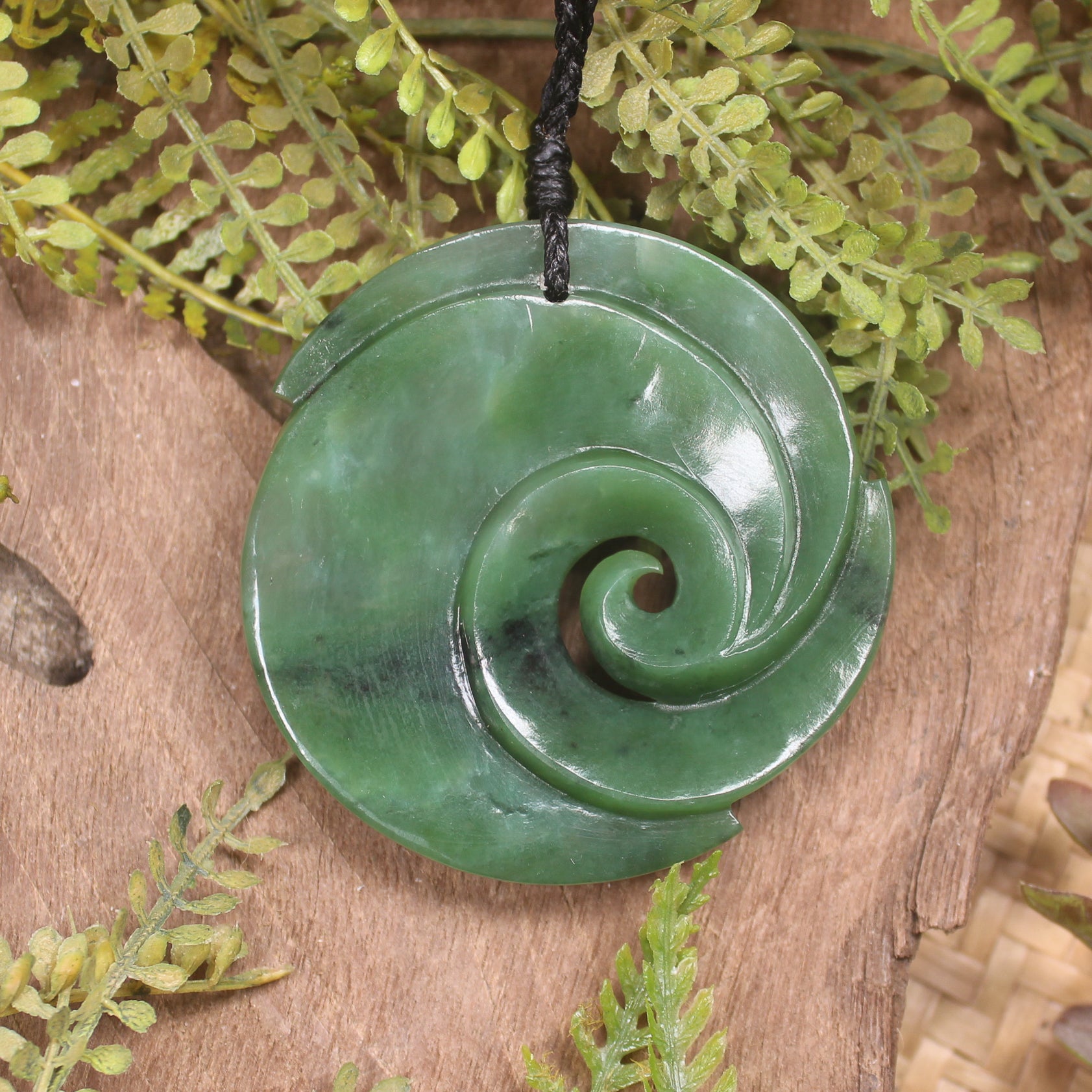 Hapopo Pounamu Koru - NZ Greenstone